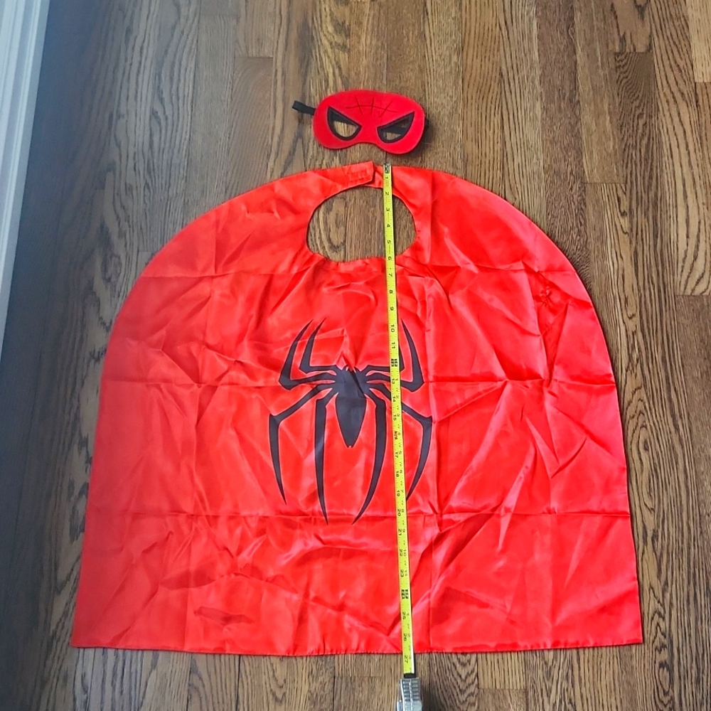Spiderman cape and eye mask
